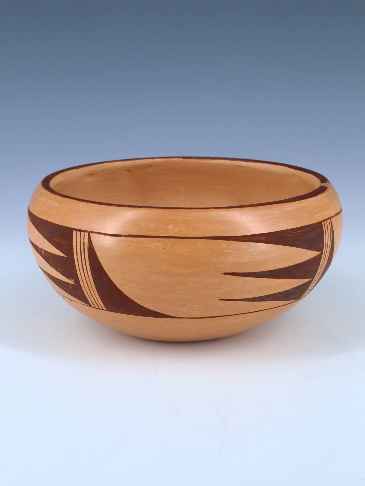 Estate Hopi Hand Coiled Traditional Pottery Bowl - PuebloDirect.com
