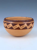 Estate Hopi Hand Coiled Traditional Pottery Bowl - PuebloDirect.com