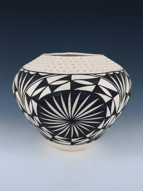 Acoma Pueblo Hand Painted Pottery Bowl - PuebloDirect.com