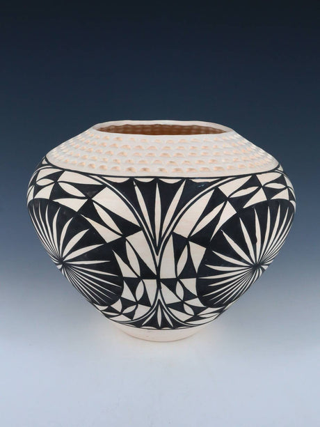 Acoma Pueblo Hand Painted Pottery Bowl - PuebloDirect.com