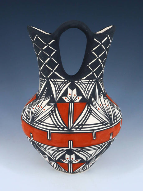 Acoma Pueblo Pottery Wedding Vase - PuebloDirect.com