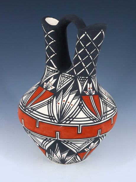 Acoma Pueblo Pottery Wedding Vase - PuebloDirect.com