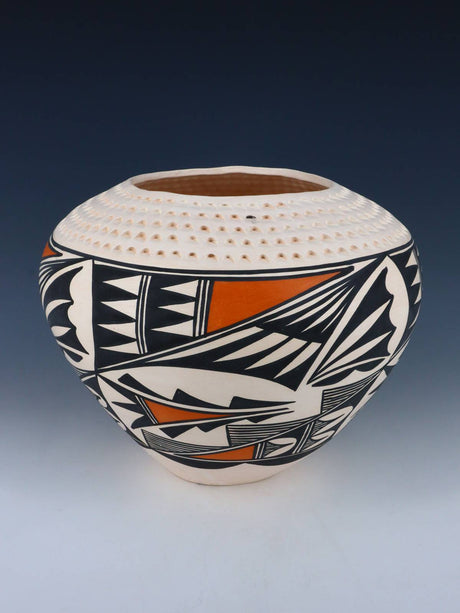 Acoma Pueblo Hand Painted Pottery Bowl - PuebloDirect.com