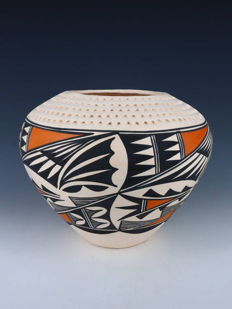 Acoma Pueblo Hand Painted Pottery Bowl - PuebloDirect.com