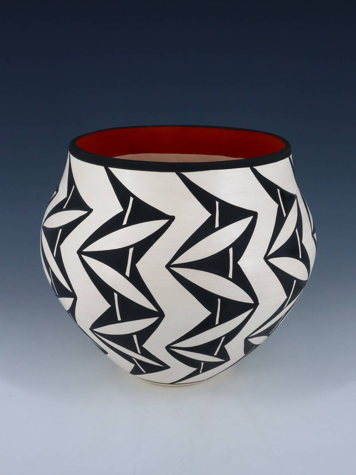 Acoma Pueblo Hand Coiled Pottery Bowl - PuebloDirect.com
