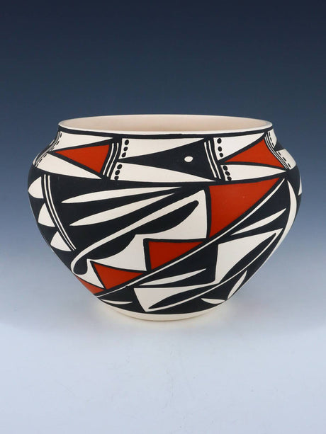 Acoma Pueblo Hand Painted Feather Pottery - PuebloDirect.com
