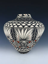 Large Acoma Pueblo Pottery Vase - PuebloDirect.com