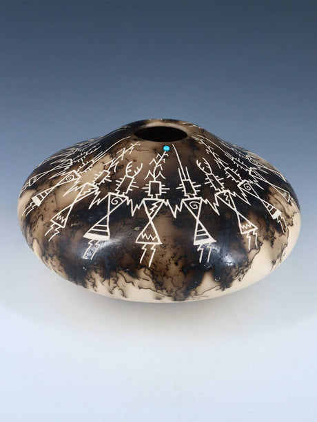 Acoma Etched Horsehair Pottery - PuebloDirect.com
