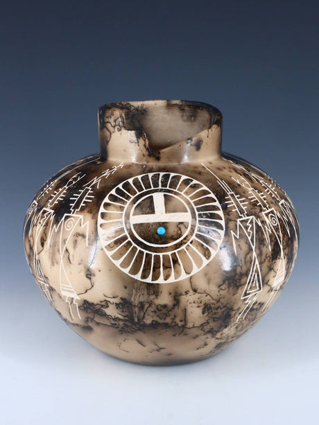 Acoma Etched Horsehair Pottery - PuebloDirect.com