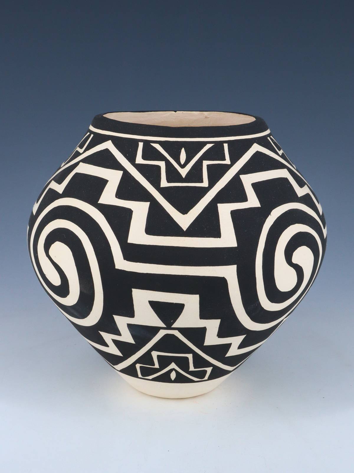 Acoma Pueblo Hand Coiled Geometric Painted Pottery - PuebloDirect.com
