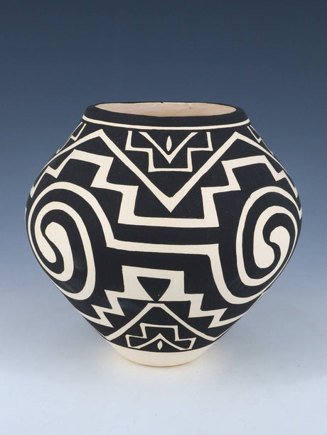 Acoma Pueblo Hand Coiled Geometric Painted Pottery - PuebloDirect.com