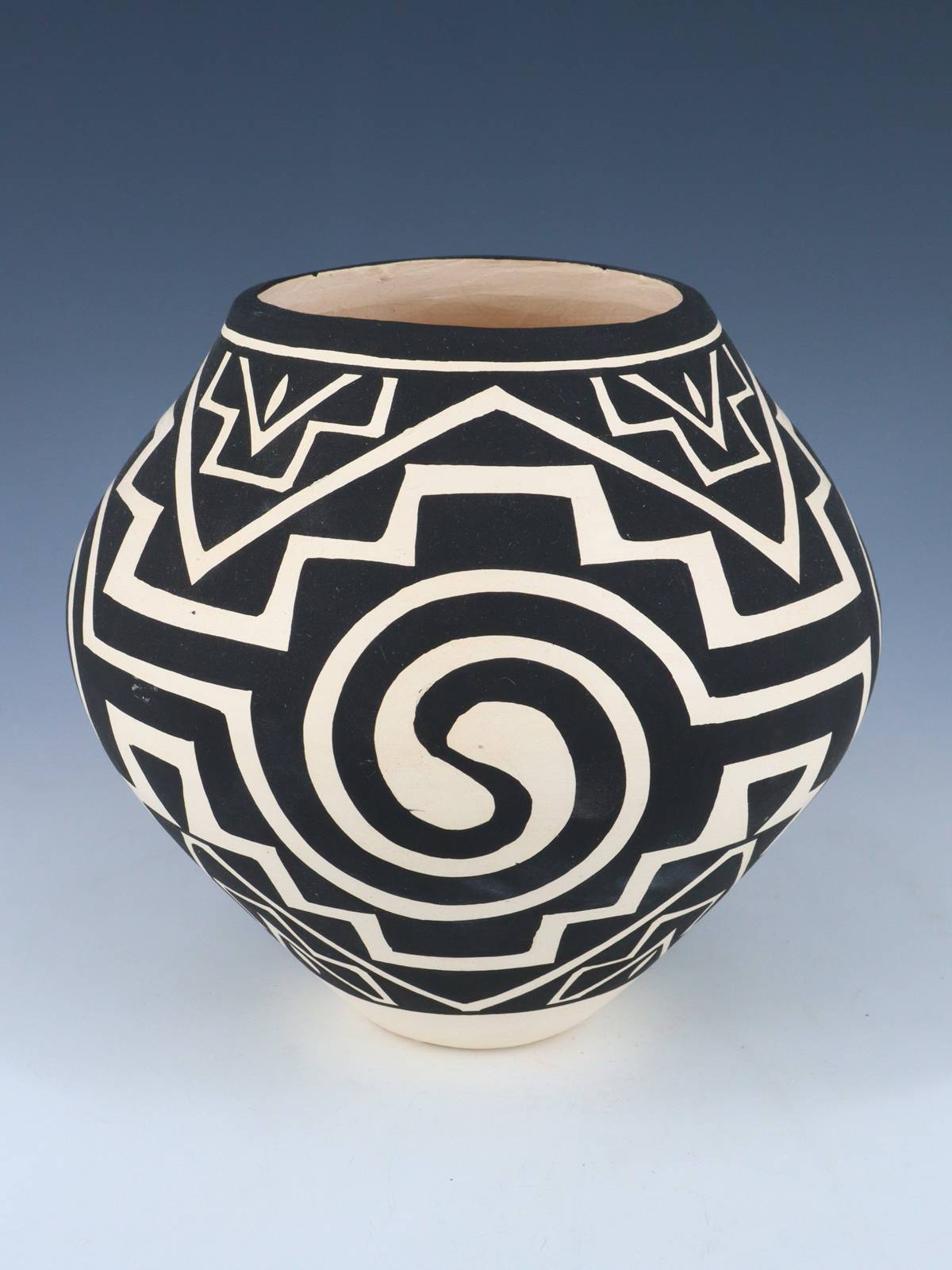 Acoma Pueblo Hand Coiled Geometric Painted Pottery - PuebloDirect.com