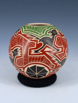 Mata Ortiz Hand Coiled Etched Wildlife Pottery - PuebloDirect.com