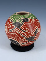 Mata Ortiz Hand Coiled Etched Wildlife Pottery - PuebloDirect.com