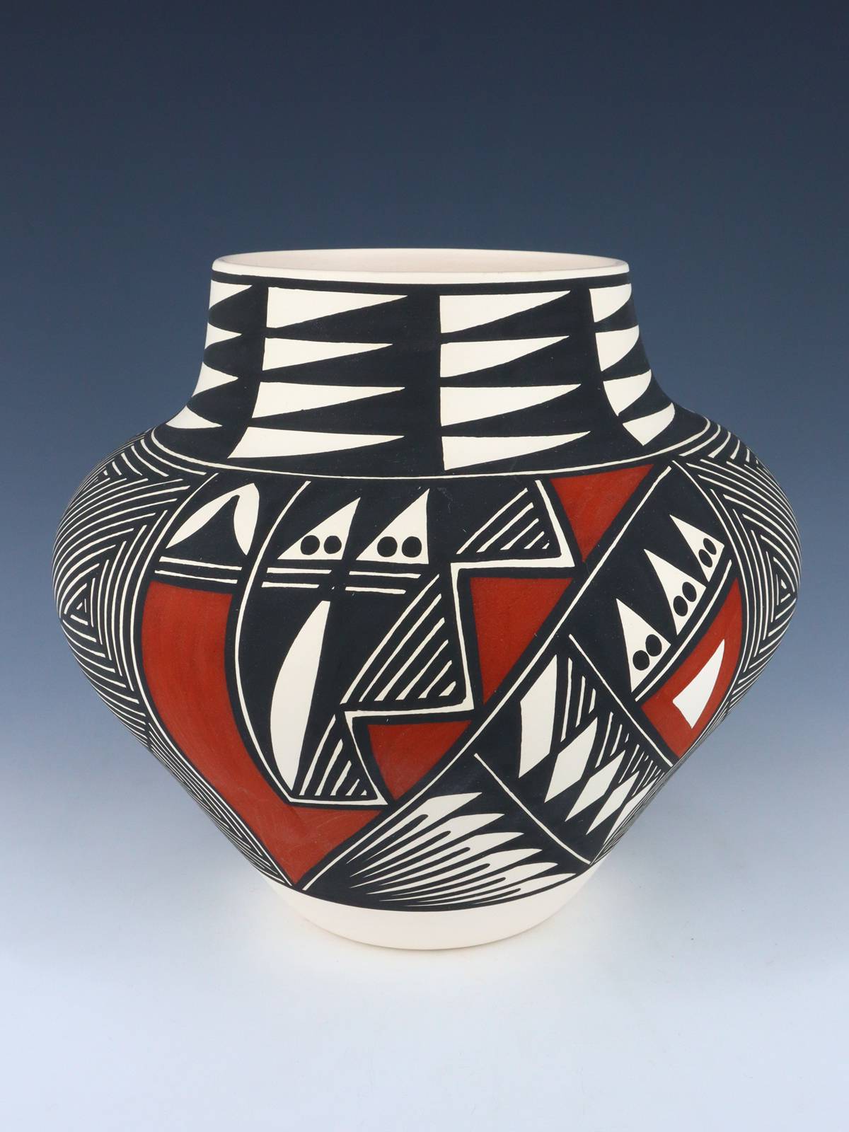 Acoma Pueblo Hand Painted Pottery - PuebloDirect.com