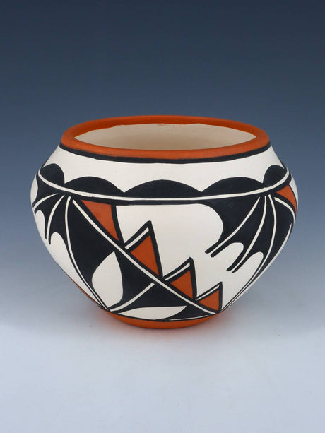 Laguna Pueblo Hand Painted Pottery Bowl - PuebloDirect.com