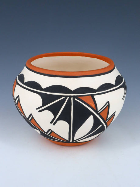 Laguna Pueblo Hand Painted Pottery Bowl - PuebloDirect.com
