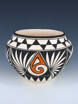 Acoma Pueblo Hand Painted Feather Pottery - PuebloDirect.com
