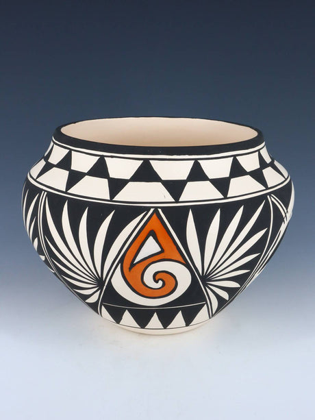 Acoma Pueblo Hand Painted Feather Pottery - PuebloDirect.com