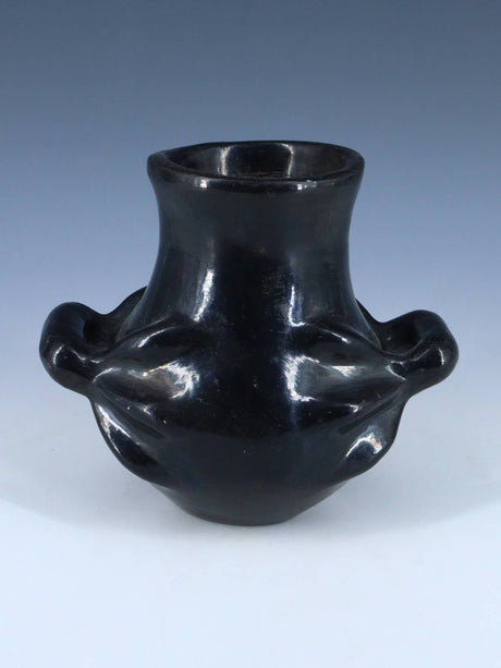 Santa Clara Pueblo Hand Coiled Black Pottery - PuebloDirect.com
