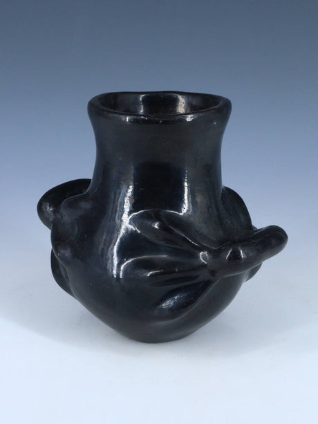 Santa Clara Pueblo Hand Coiled Black Pottery - PuebloDirect.com
