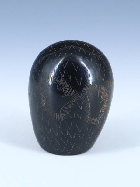 Santa Clara Pueblo Hand Coiled Black Pottery - PuebloDirect.com