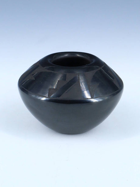 Santa Clara Pueblo Hand Coiled Black Pottery - PuebloDirect.com