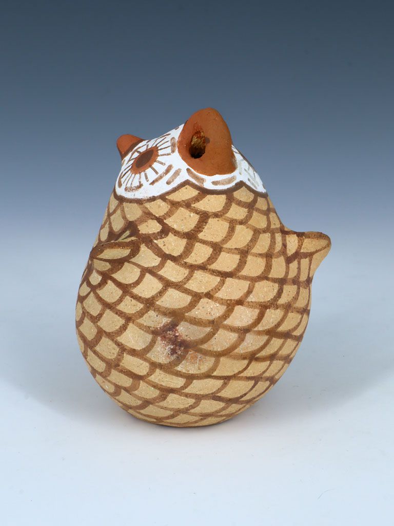 Estate Zuni Pueblo Pottery Handmade Owl - PuebloDirect.com