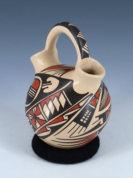 Mata Ortiz Hand Coiled Paquime Pottery Wedding Vase - PuebloDirect.com