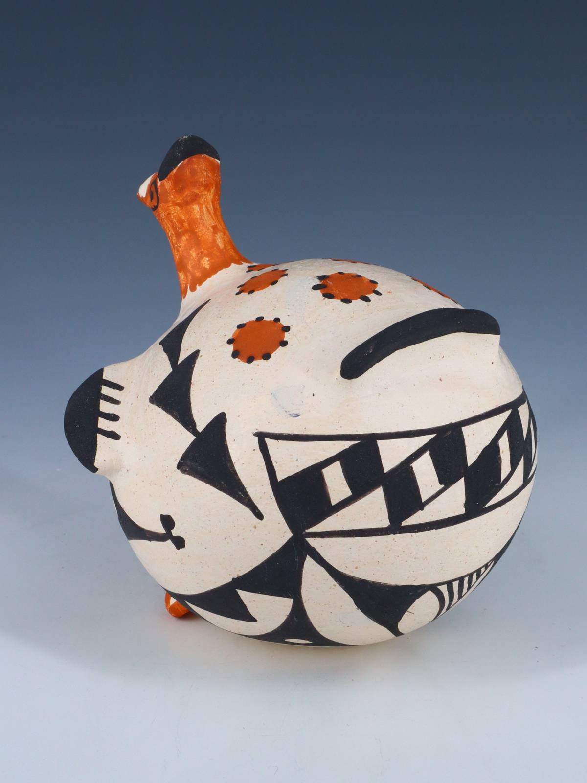 Acoma Pueblo Hand Coiled Turkey Pottery - PuebloDirect.com