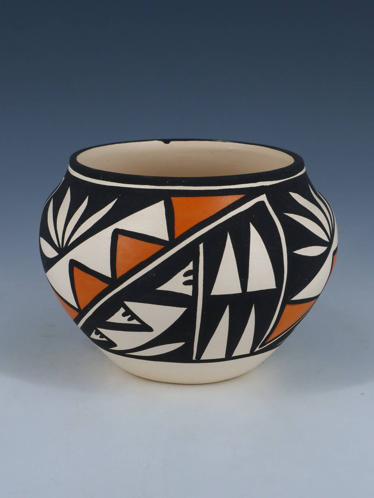 Acoma Pueblo Hand Painted Pottery Bowl - PuebloDirect.com