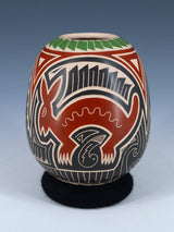 Mata Ortiz Hand Coiled Etched Wildlife Pottery - PuebloDirect.com