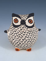 Acoma Pueblo Hand Coiled Pottery Owl - PuebloDirect.com