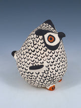 Acoma Pueblo Hand Coiled Pottery Owl - PuebloDirect.com