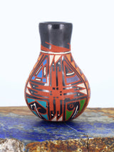 Mata Ortiz Hand Coiled Miniature Pottery Vase S899 - PuebloDirect.com