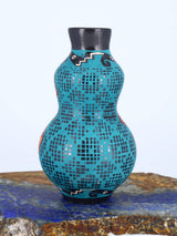 Mata Ortiz Hand Coiled Miniature Pottery Vase S885 - PuebloDirect.com