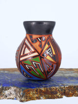 Mata Ortiz Hand Coiled Miniature Pottery Vase S893 - PuebloDirect.com