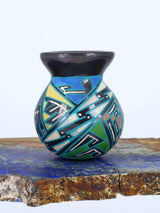 Mata Ortiz Hand Coiled Miniature Pottery Vase S897 - PuebloDirect.com
