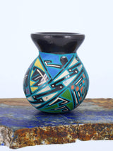 Mata Ortiz Hand Coiled Miniature Pottery Vase S897 - PuebloDirect.com