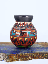 Mata Ortiz Hand Coiled Miniature Pottery Vase S892 - PuebloDirect.com