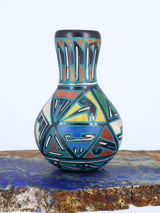 Mata Ortiz Hand Coiled Miniature Pottery Vase S900 - PuebloDirect.com