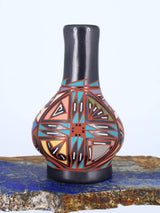 Mata Ortiz Hand Coiled Miniature Pottery Vase S880 - PuebloDirect.com