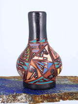 Mata Ortiz Hand Coiled Miniature Pottery Vase S880 - PuebloDirect.com