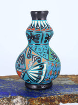 Mata Ortiz Hand Coiled Miniature Pottery Vase S881 - PuebloDirect.com