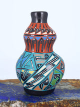 Mata Ortiz Hand Coiled Miniature Pottery Vase S884 - PuebloDirect.com
