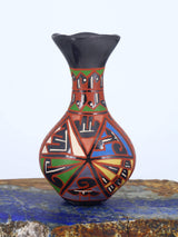 Mata Ortiz Hand Coiled Miniature Pottery Vase S882 - PuebloDirect.com
