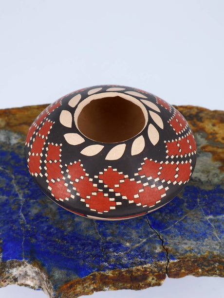 Mata Ortiz Hand Coiled Miniature Pottery Bowl S923 - PuebloDirect.com