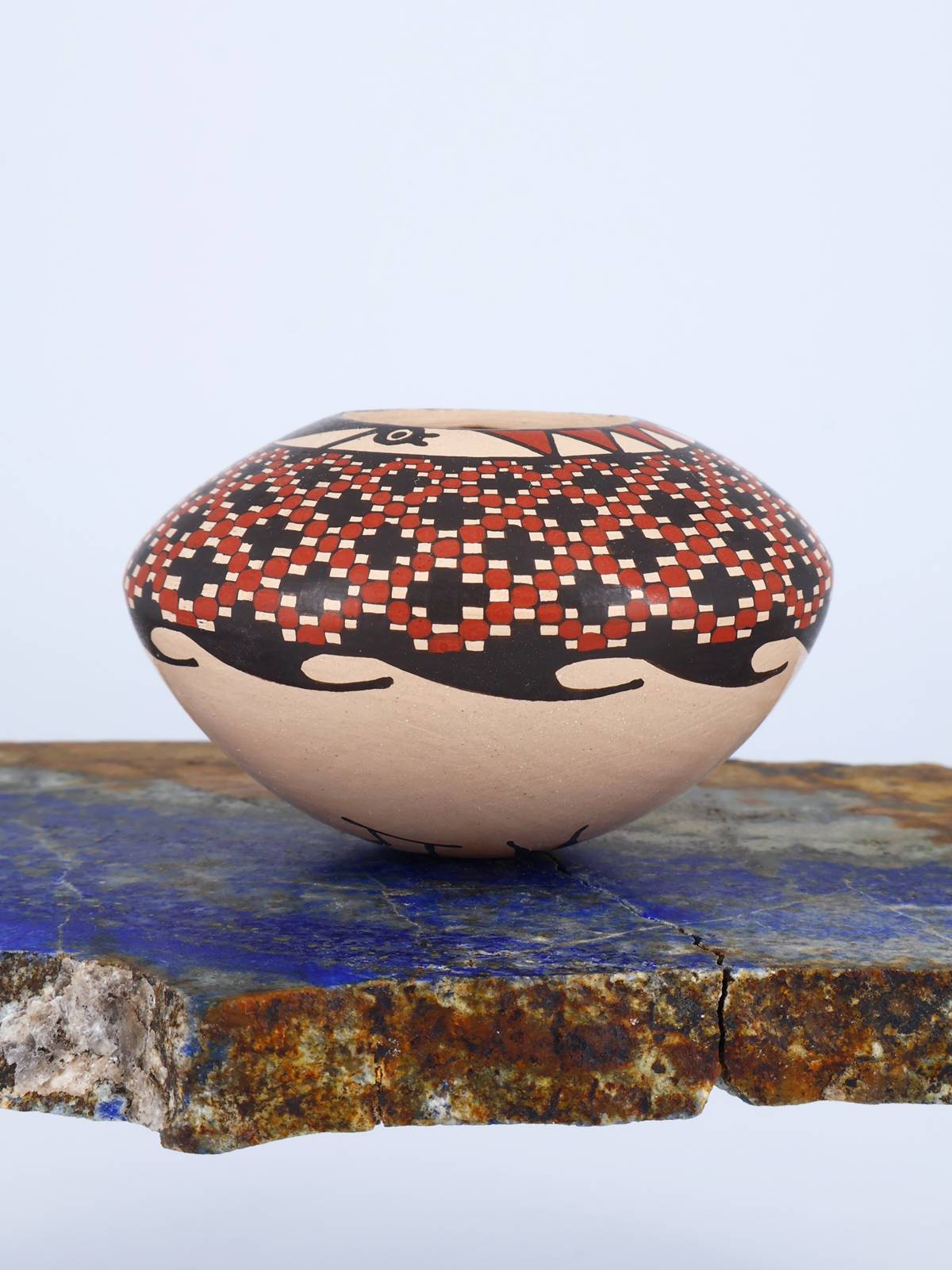 Mata Ortiz Hand Coiled Miniature Pottery Bowl S922 - PuebloDirect.com