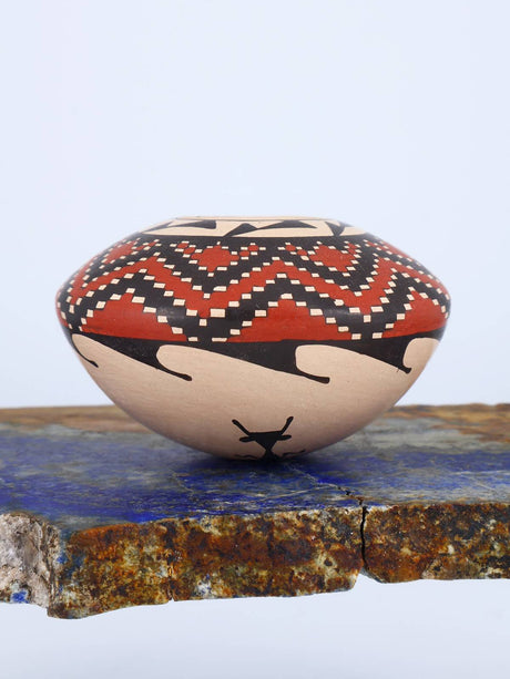 Mata Ortiz Hand Coiled Miniature Pottery Bowl S920 - PuebloDirect.com