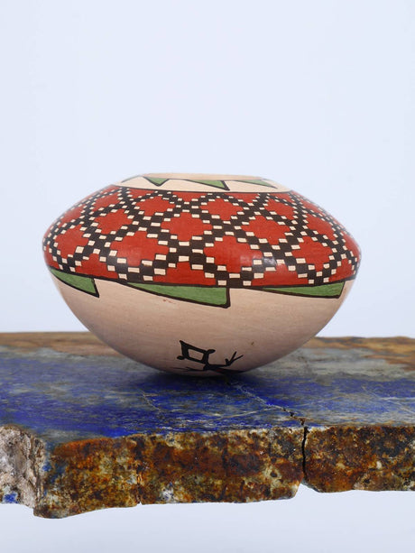 Mata Ortiz Hand Coiled Miniature Pottery Bowl S919 - PuebloDirect.com